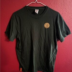 Jagermeister Dark Green Short Sleeve Tee with Gold Emblem